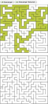 Exemple de la pagina web amb els laberints