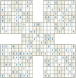 Exemple Samurai Sudoku